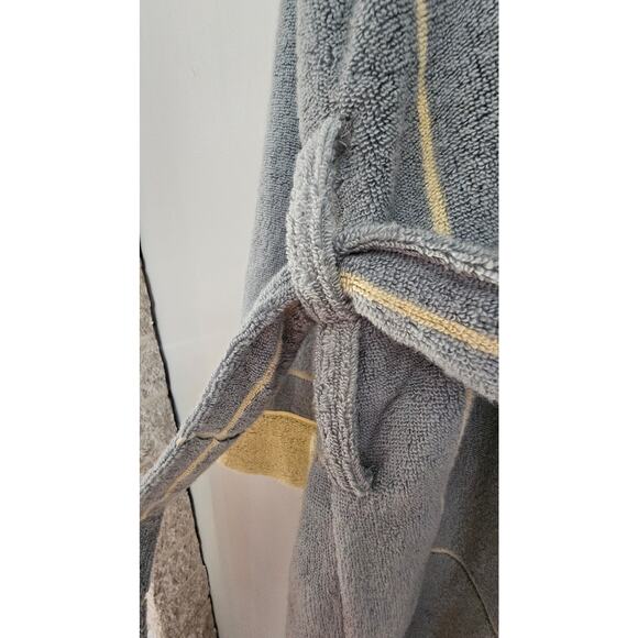 Cozy Earth Windowpane Resort Robe in Blue Lagoon, Loungewear Womens Sz XL - Picture 11 of 12